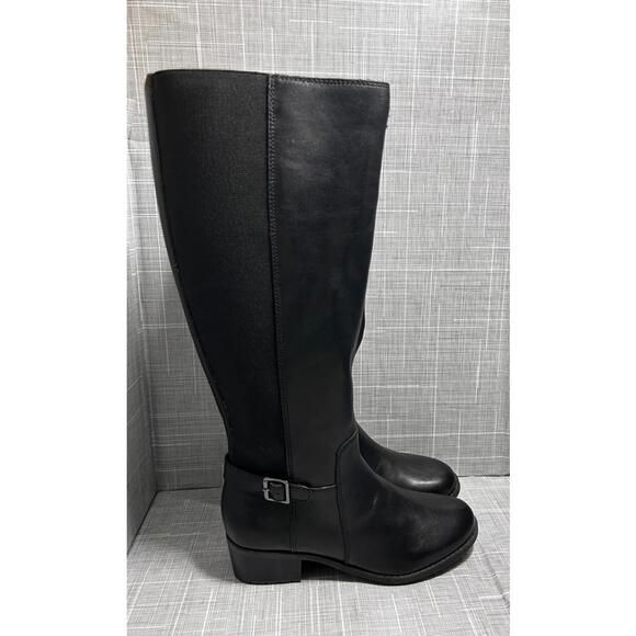 Easy Spirit Women’s Black Knee High Boots Size 5.5M Low Heel Stretch NWOB - Picture 3 of 8